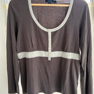 Boden Gray Long Sleeve Shirt